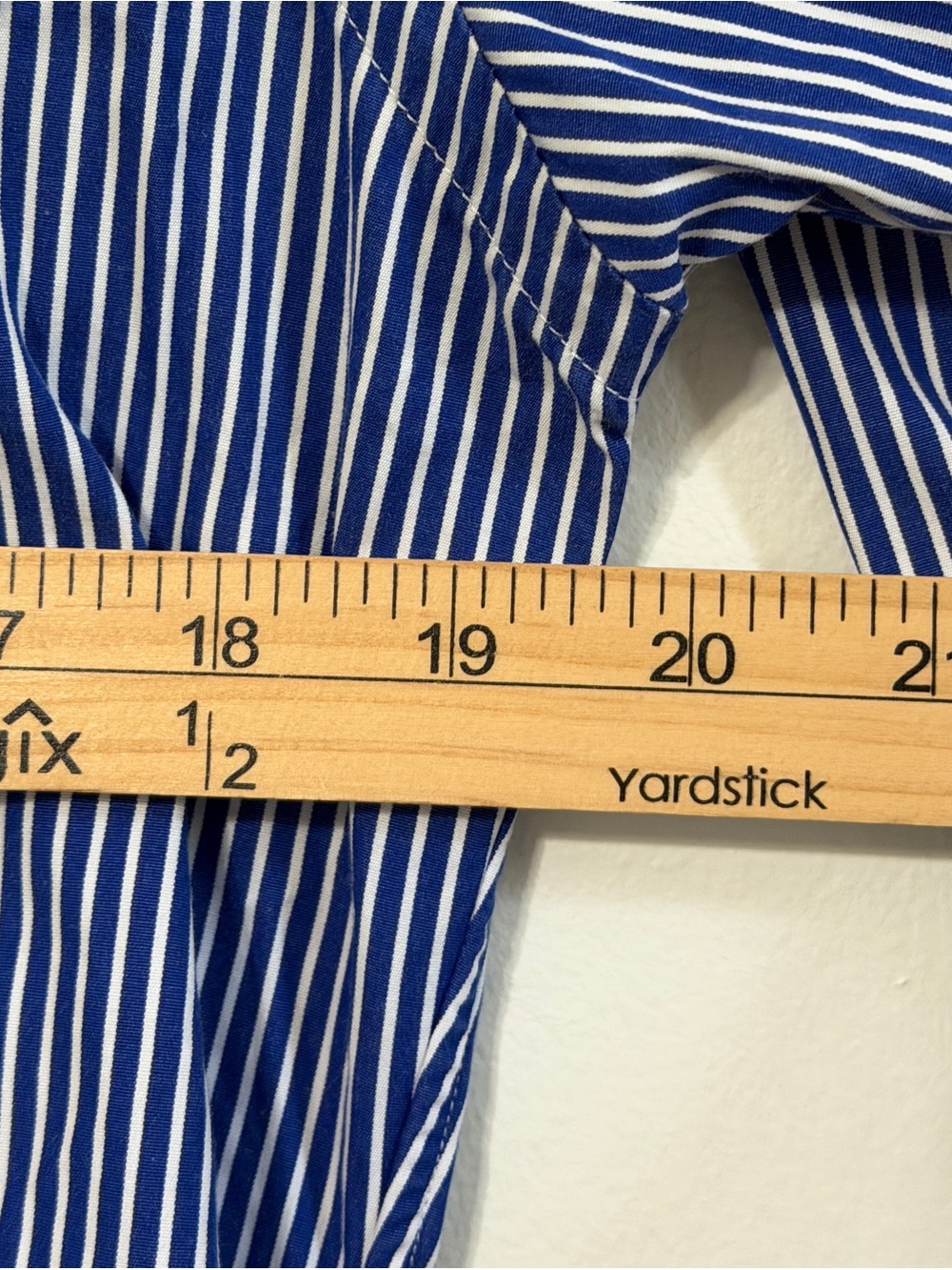 Ralph Lauren Striped Button Up Shirt Size XS Small Women’s Oversized Blue White - Picture 9 of 10